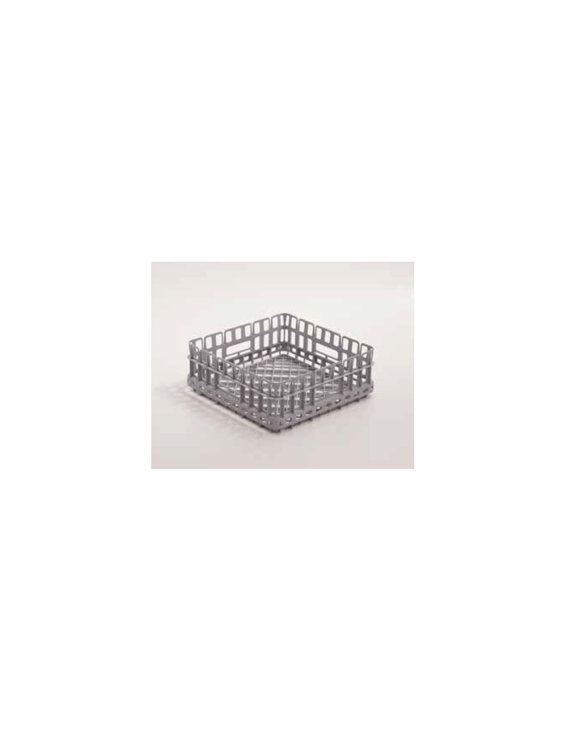 Basket glass square bottom cm 35 x 35 x 11h