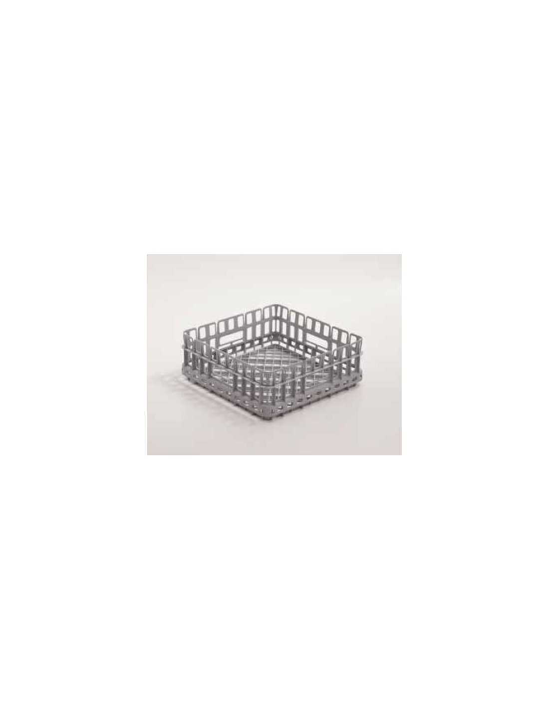 Basket glass square bottom cm 35 x 35 x 11h