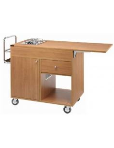 Bottle trolley - N.1 plato - N. 1 fuego - cm 115 x 55 x...