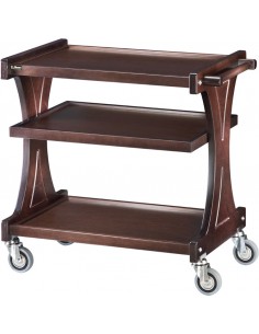 Carrello di servizio - Legno - N. 3 ripiani - cm 86 x 55... 2