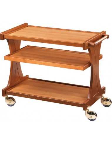 Service trolley - Wood - N. 3 shelves - cm 106 x 55 x 85h