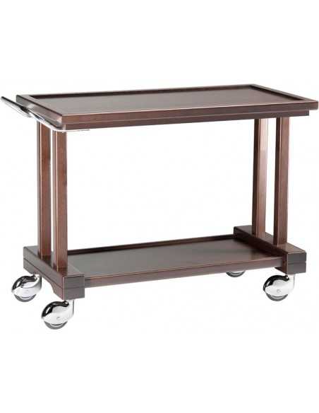 Carrello di servizio - Legno - N. 2 ripiani - cm 115 x 55 x 82h