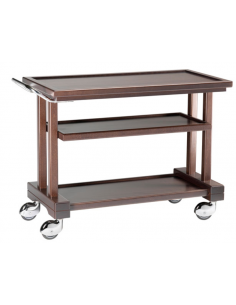 Carrello di servizio - Legno - N. 3 ripiani - cm 115 x 55... 2