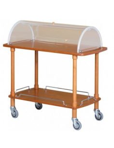Carrello di servizio - Legno - Cupola - N. 2 ripiani - cm...