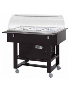 Refrigerated trolley - Multilayer wood - Cupola - cm 111...