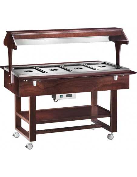 Espositore termico - Legno multistrato - Cupola - cm 148 x 112 x 141h