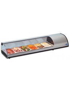 Refrigerated display case - N. 8 bowls GN 1/3 - cm 179 x 38 x 25.5 h