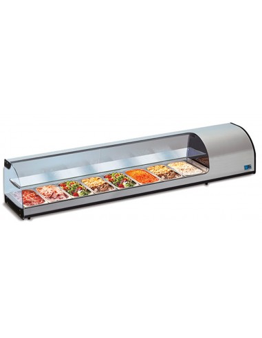 Refrigerated display case - N. 10 kissers - cm 214.1 x 38 x 38 h