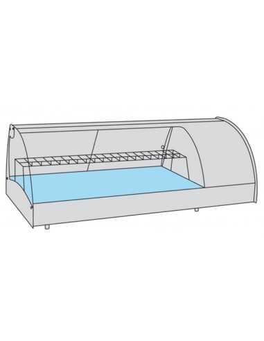 Refrigerated display case - cm 133 x 60.3 x 44.1 h