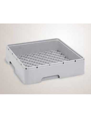 Glass basket - Dimensions cm 45 x 45 x 10.6 h