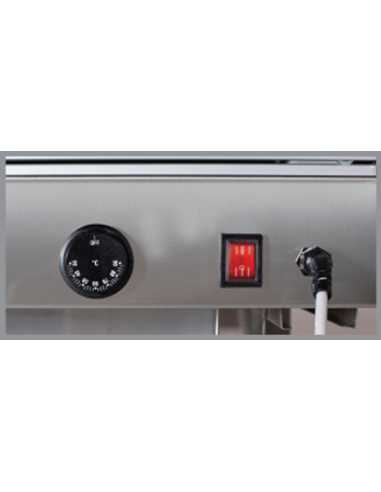 Hot showcase display - Capacity 2 trays - Cm 65...