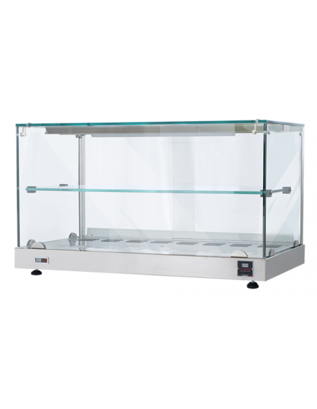 Hot showcase display - Capacity 2 trays Hot showcase display - Capacity 2 trays