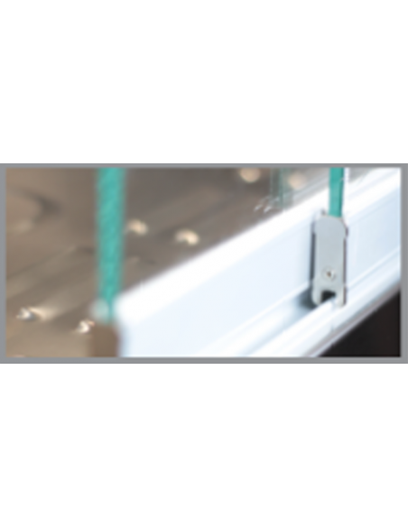 Vitrina mostrador caliente - Capacidad 5 bandejas - Cm 200 x 53 x 60 h