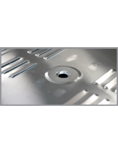 Hot showcase display - Capacity 7 trays - Cm 250 x 53 x 60 h