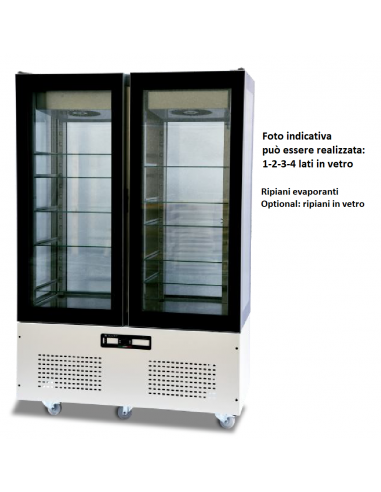 Refrigerated display case - Capacity 900lt - Cm 125 x 66 x 196 h