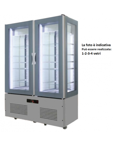 Refrigerated display case - Capacity 900 lt - cm 125 x 66 x 196 h
