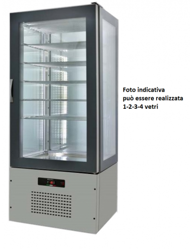 Refrigerated display case - Capacity 420 lt - Cm 62 x 66 x 196 h