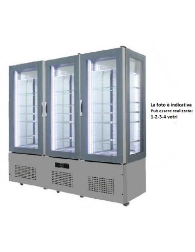 Vetrina refrigerata - Capacità 1600 lt - cm 248 x 66 x 196 h