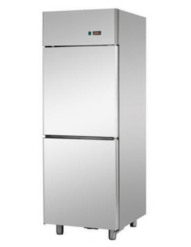 Carne de armario frigorífico - Capacidad litros 700 - 2 media puertas - Cm 72 x 70 x 205 h