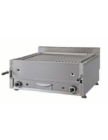 Gas lava stone grill - cm 80 x 66 x 49 h