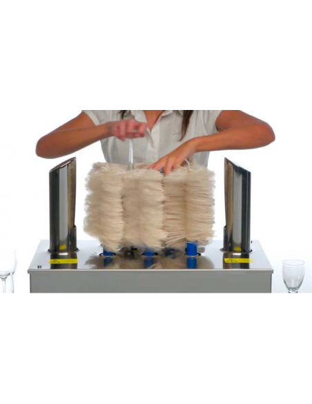 Drying glasses production 400-500 pcs/h - cm 59 x 32 x 49 H