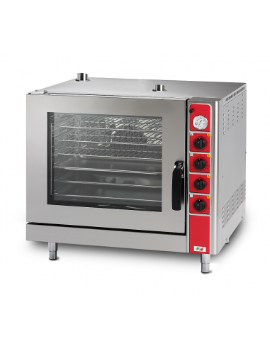 Conventional gastronomy oven - With humidifier - No. 6 pans GN1/1 - Power Kw 8.5 (7300 kCal/h) - Gas - Cm 86.2 x 71.6 x 72.8 h