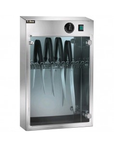 Sterilizer cabinet - UV rays - Operation with germicidal lamp - N° 10 knives - 43 x 16 x 64h cm