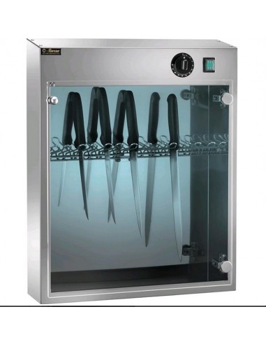 Knife sterilizer - Capacity 14 knives - cm 54 x 16 x 64 h - Lamp U.V.