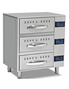 Cassettiera scaldavivande - N. 3 x GN 1/1 - cm 82.5 x 63...