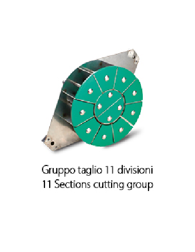 Divisor y redondeador de 11 piezas - cm 61,8 x 73,6 x 97,3 h