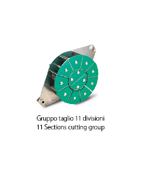 Spezzatrice e arrotondatrice da 11 pezzi - Cm 61.8 x 73.6 x 97.3 h Spezzatrice e arrotondatrice da 11 pezzi - Cm 61.8 x 73.6 x 97.3 h