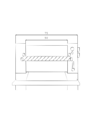 Two-cylinder moulder 50 cm with capacity of 1000/1500 pieces per hour