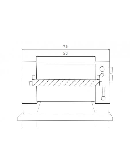 Two-cylinder moulder 50 cm with capacity of 1000/1500 pieces per hour Two-cylinder moulder 50 cm with capacity of 1000/1500 pieces per hour