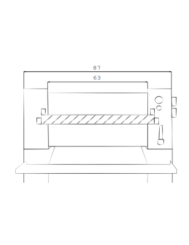 Máquina formadora de dos cilindros de 63 cm con...