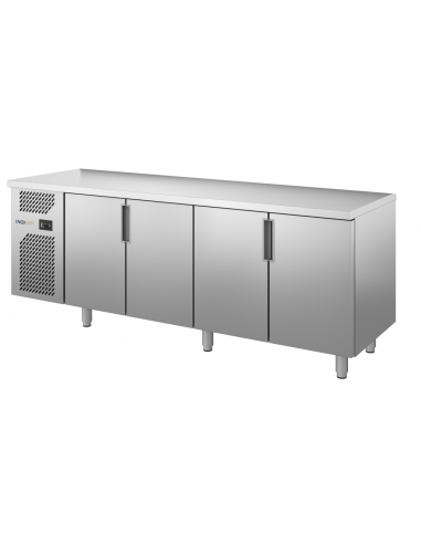 Refrigerated table - N. 4 doors - Cm 242 x 70 x 85 h