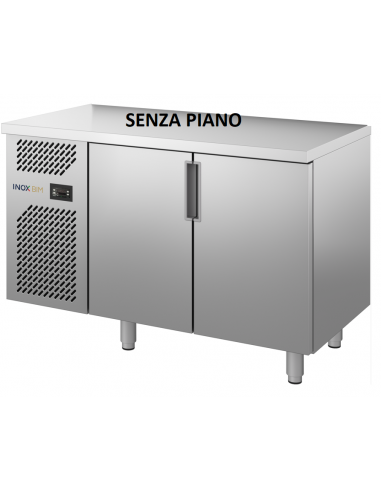 Tavolo refrigerato - Senza piano - N. 2 porte - Cm 138 x 80 x 85 h