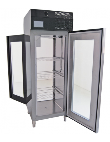 Climate cabinet - For meat - Glass door on two fronts - Temperature-6°/+40°C - Capacity lt 700 - cm 75 x 86 x 205 h