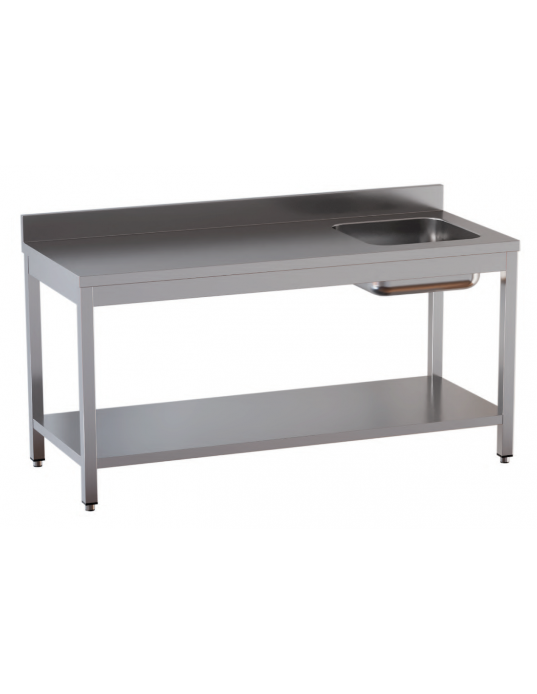 Stainless steel work table CHEF model