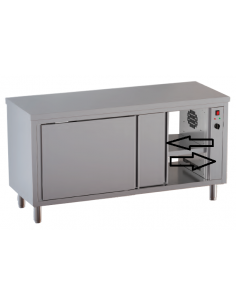 Mesa caliente AISI 430 - Puertas deslizantes en dos lados...