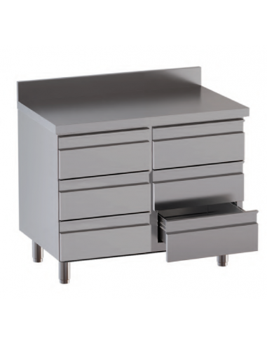 Cassettiera - Alzatina - N.6 drawers - Depth 60 - cm 80 x 60 x 85 h