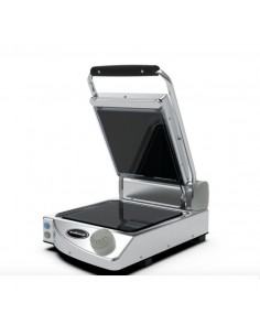 Placa vitrocerámica con tapa lisa y tapa acanalada - Tapa negra