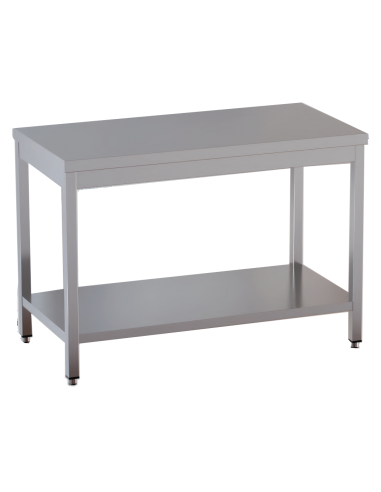 Table with shelf AISI 430 - Depth 70
