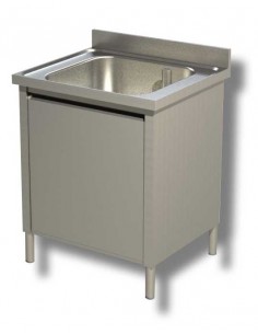 Washer AISI 430 - N.1 tub - Depth 70 - Swing door