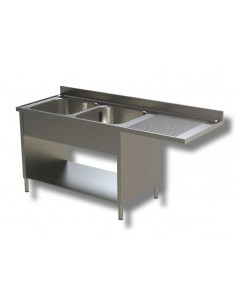 Bouquet AISI 430 - Profundidad 70 - N.2 tanques - Cierre...