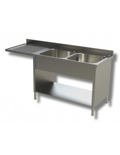 Bouquet AISI 430 - Profundidad 60 - N.2 tanques - Gotero...