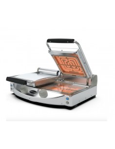 Glass ceramic plate with smooth surfaces 2 x 25 x 25 cm and smooth lids - Transparent