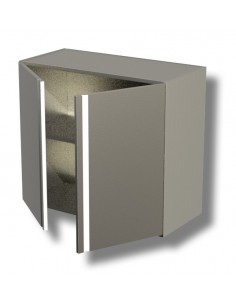 Wall mounted cabinet - With hinged doors - shelf n.1 -...