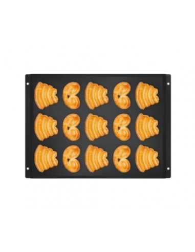 Hoja metálica esmaltada - Ideal para regeneración de alimentos - 2 cm profundidad para mayor capacidad - Posibilidad