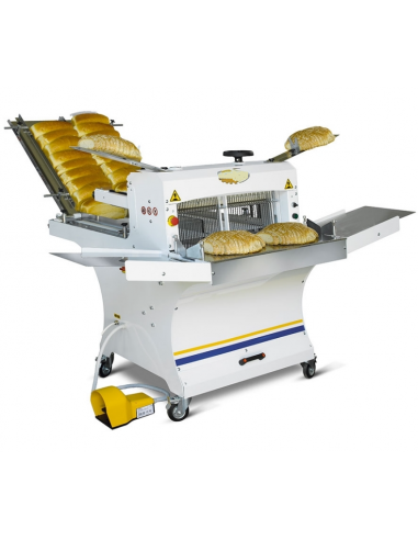 Taglierina pane automatica - Produzione 500/800pz/h - cm 65(+55)x 200x 130 h