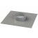 Collar plate for ocita hood 35 x 35 - Stainless steel - From Ø 32 to Ø 38